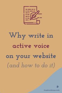 Overcome boring writing: Use Active Voice 1 Pin Why Write in Active Voice