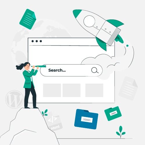 Decorative graphic for SEO Web Design, which help your website be found online