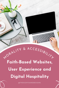 Accessibility and Faith: Faith-Based Blogs, User Experience and Digital Hospitality 1 Accessibility and Faith: Thoughts on faith based websites, user experience, and digital hospitality.
