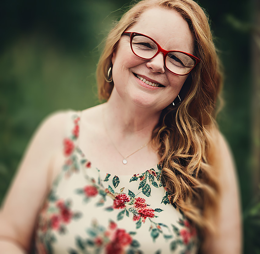 Kimberly Eddy in the garden