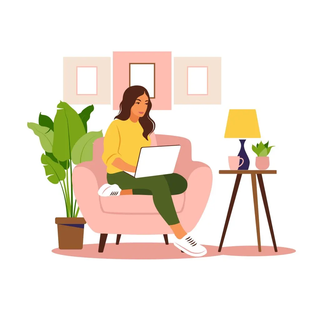 woman and laptop