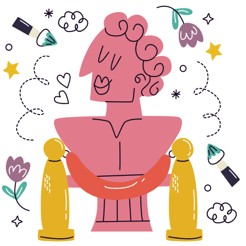 Decorative image of a statue